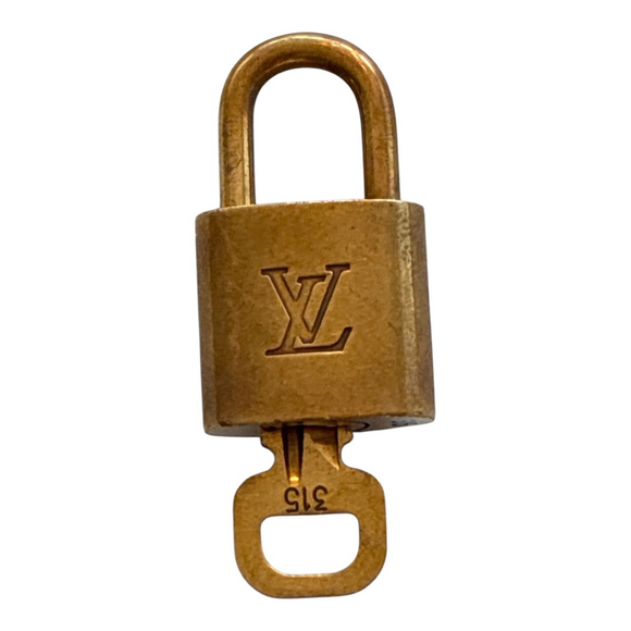 Louis Vuitton Gold Tone Lock & Key Set One Size #315 - Picture 1 of 4
